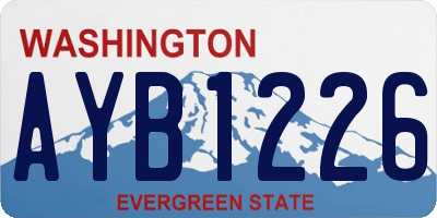 WA license plate AYB1226