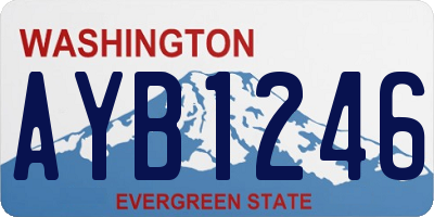 WA license plate AYB1246