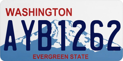 WA license plate AYB1262