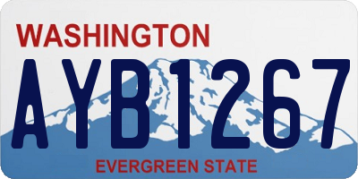 WA license plate AYB1267