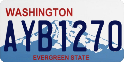 WA license plate AYB1270