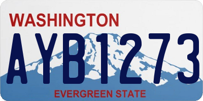 WA license plate AYB1273