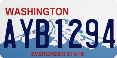 WA license plate AYB1294
