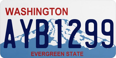 WA license plate AYB1299