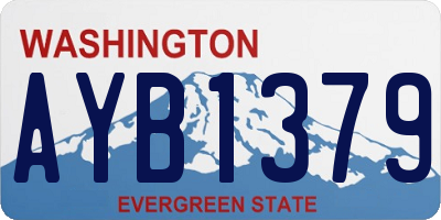WA license plate AYB1379