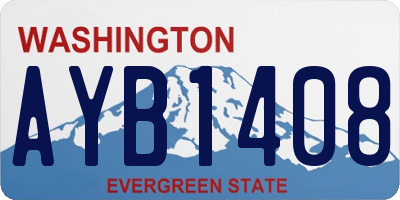 WA license plate AYB1408