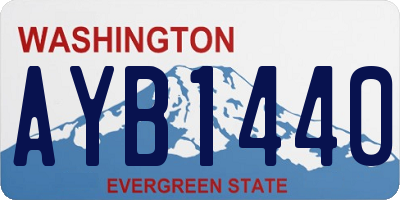 WA license plate AYB1440