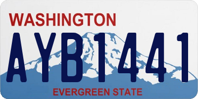 WA license plate AYB1441