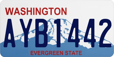 WA license plate AYB1442