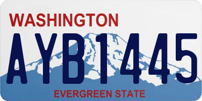 WA license plate AYB1445