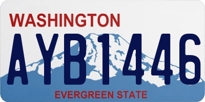 WA license plate AYB1446