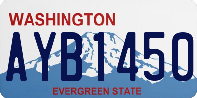 WA license plate AYB1450