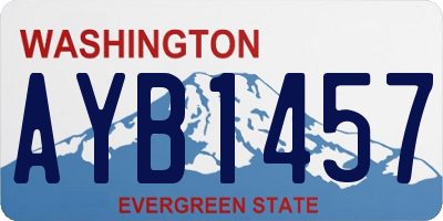 WA license plate AYB1457