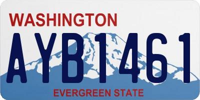 WA license plate AYB1461