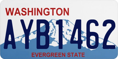 WA license plate AYB1462