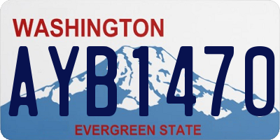 WA license plate AYB1470