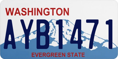 WA license plate AYB1471