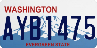 WA license plate AYB1475
