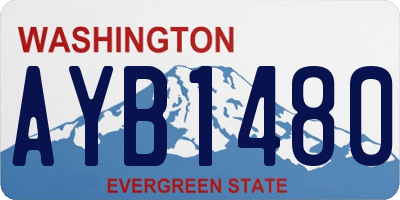 WA license plate AYB1480