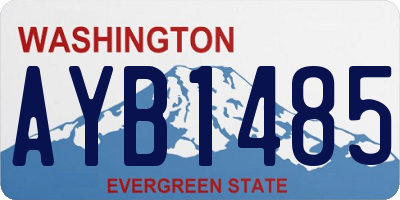 WA license plate AYB1485