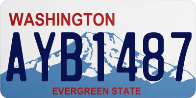 WA license plate AYB1487