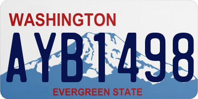 WA license plate AYB1498