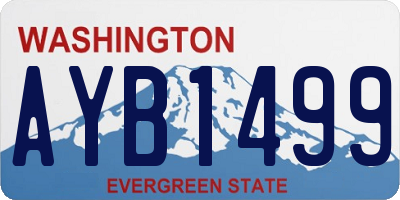 WA license plate AYB1499