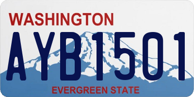 WA license plate AYB1501