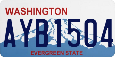 WA license plate AYB1504