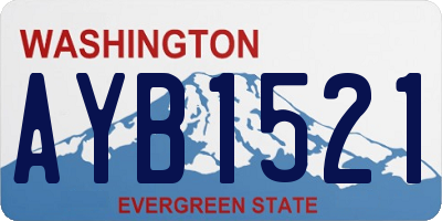 WA license plate AYB1521