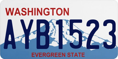 WA license plate AYB1523