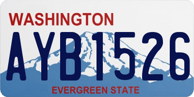 WA license plate AYB1526