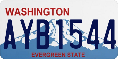 WA license plate AYB1544