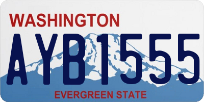 WA license plate AYB1555