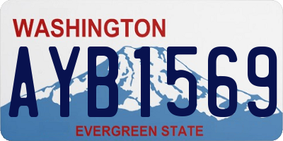 WA license plate AYB1569