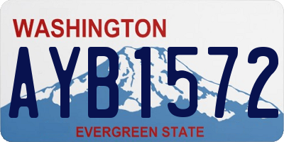 WA license plate AYB1572