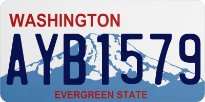 WA license plate AYB1579