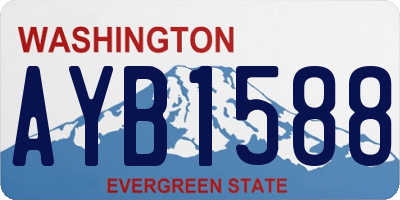 WA license plate AYB1588