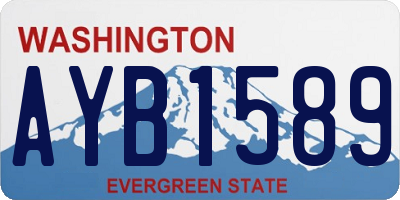 WA license plate AYB1589