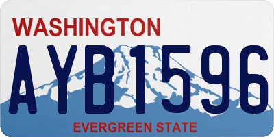 WA license plate AYB1596