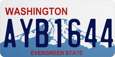 WA license plate AYB1644