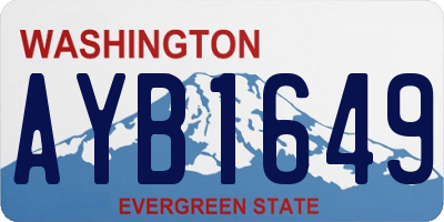 WA license plate AYB1649
