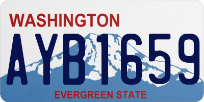 WA license plate AYB1659