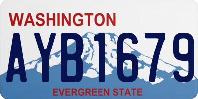 WA license plate AYB1679