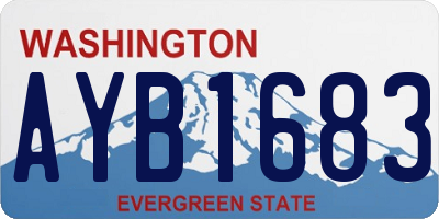 WA license plate AYB1683