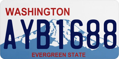 WA license plate AYB1688