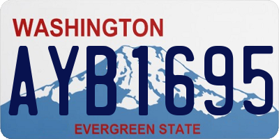 WA license plate AYB1695