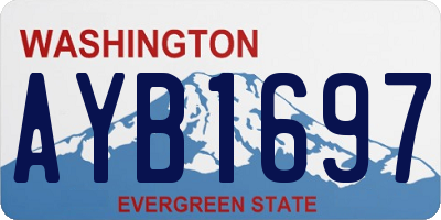 WA license plate AYB1697