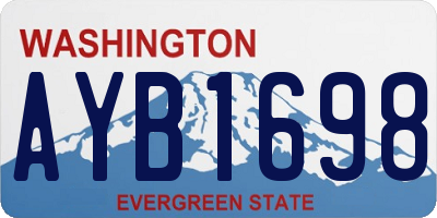 WA license plate AYB1698