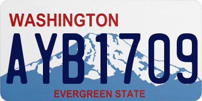 WA license plate AYB1709